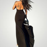 Dietlinde | Maxikleid poletje z visokim razporkom za elegantne večere