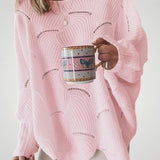 Josepha | Prevelik pleteni pulover z U-izrezom