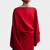 Filipa - Lanena in bombažna kimono obleka s pasom