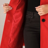 Helena | Ženski zimski plašč s enim gumbom