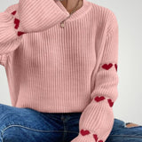 Wiltrud | Večnamenski Eleganten Rebrast Pulover