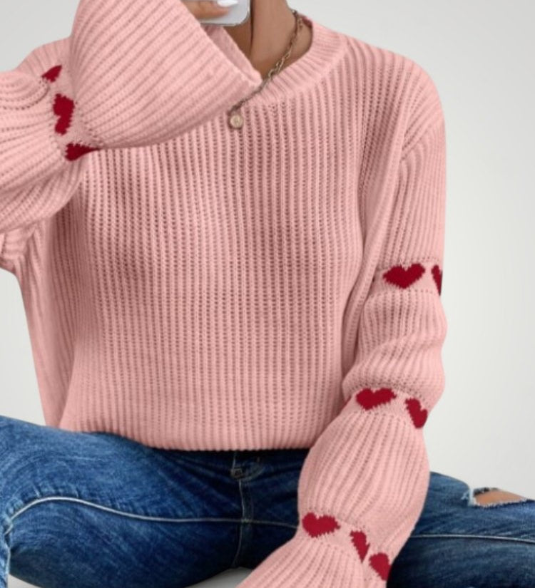 Wiltrud | Večnamenski Eleganten Rebrast Pulover