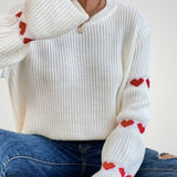 Wiltrud | Večnamenski Eleganten Rebrast Pulover