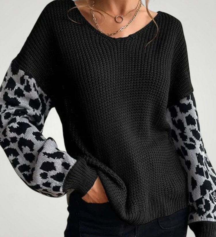 Amrei | Večfunkcionalni pleteni pulover za eleganco