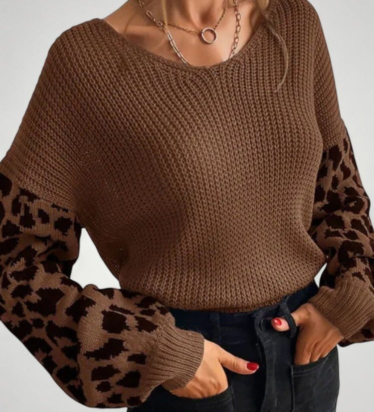 Amrei | Večfunkcionalni pleteni pulover za eleganco