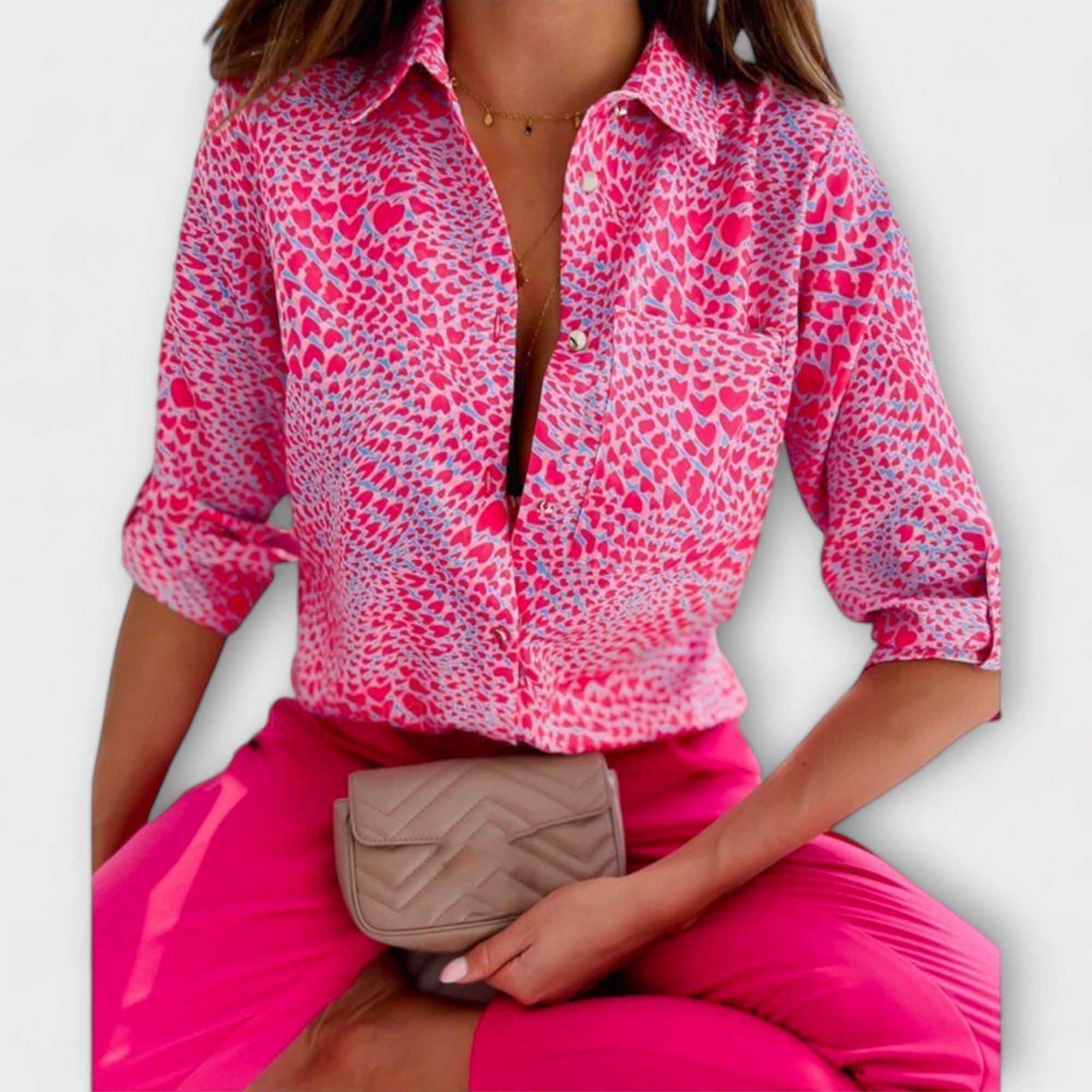 Ljubomira – Elegantna Geometrijska Bluza